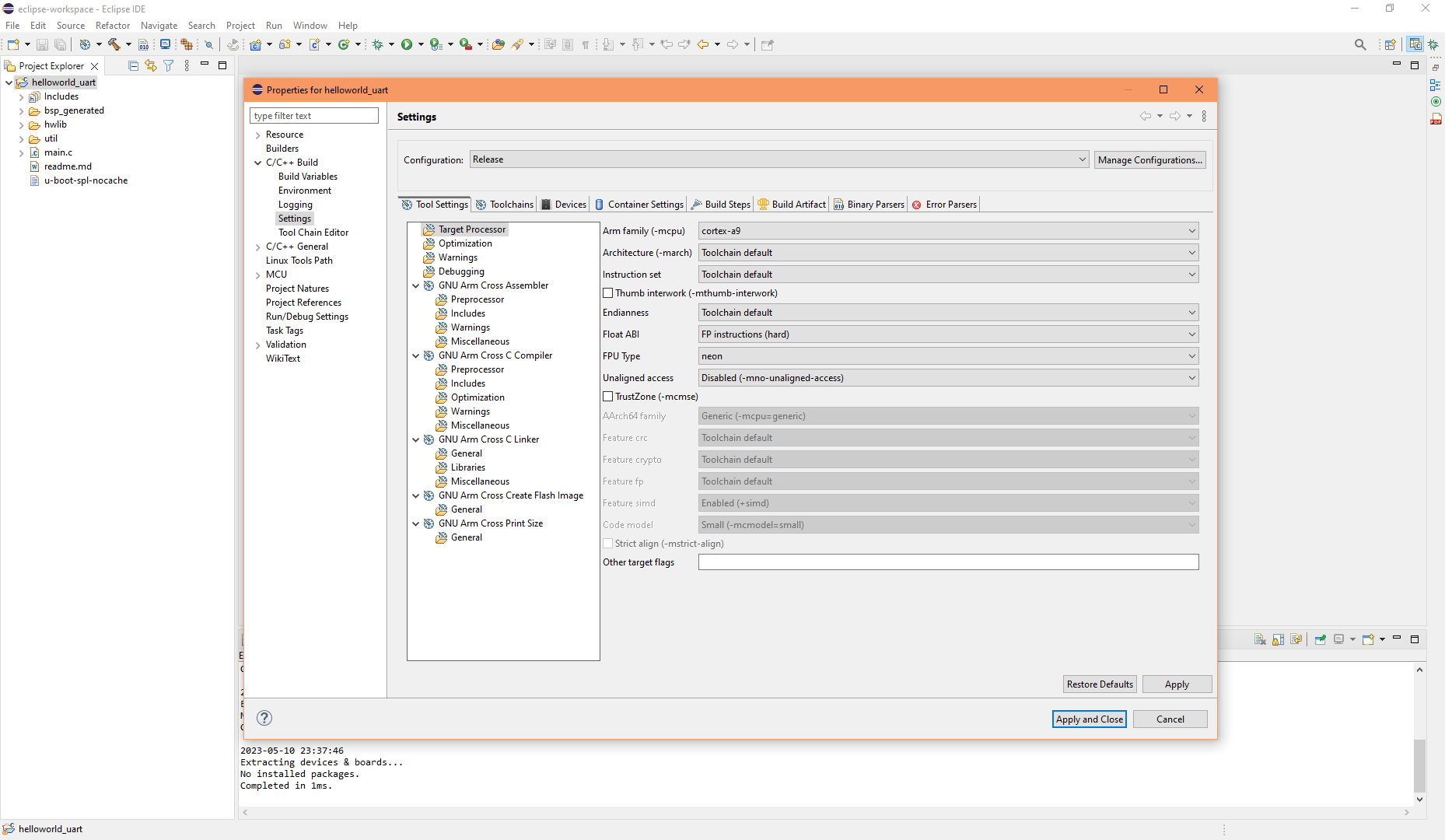 Eclipse project release build