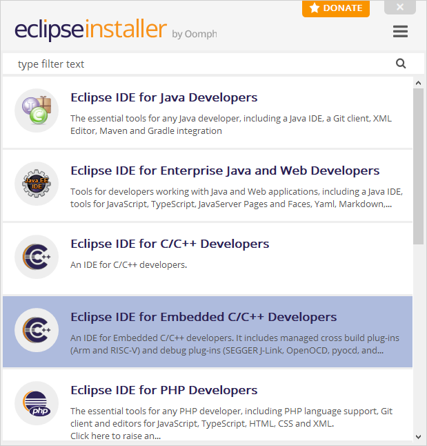 Eclipse installer